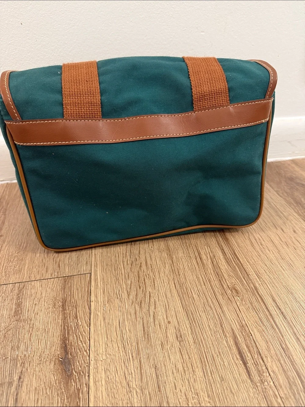 Vintage Polo by Ralph Lauren  Teal Canvas camera Messenger Bag